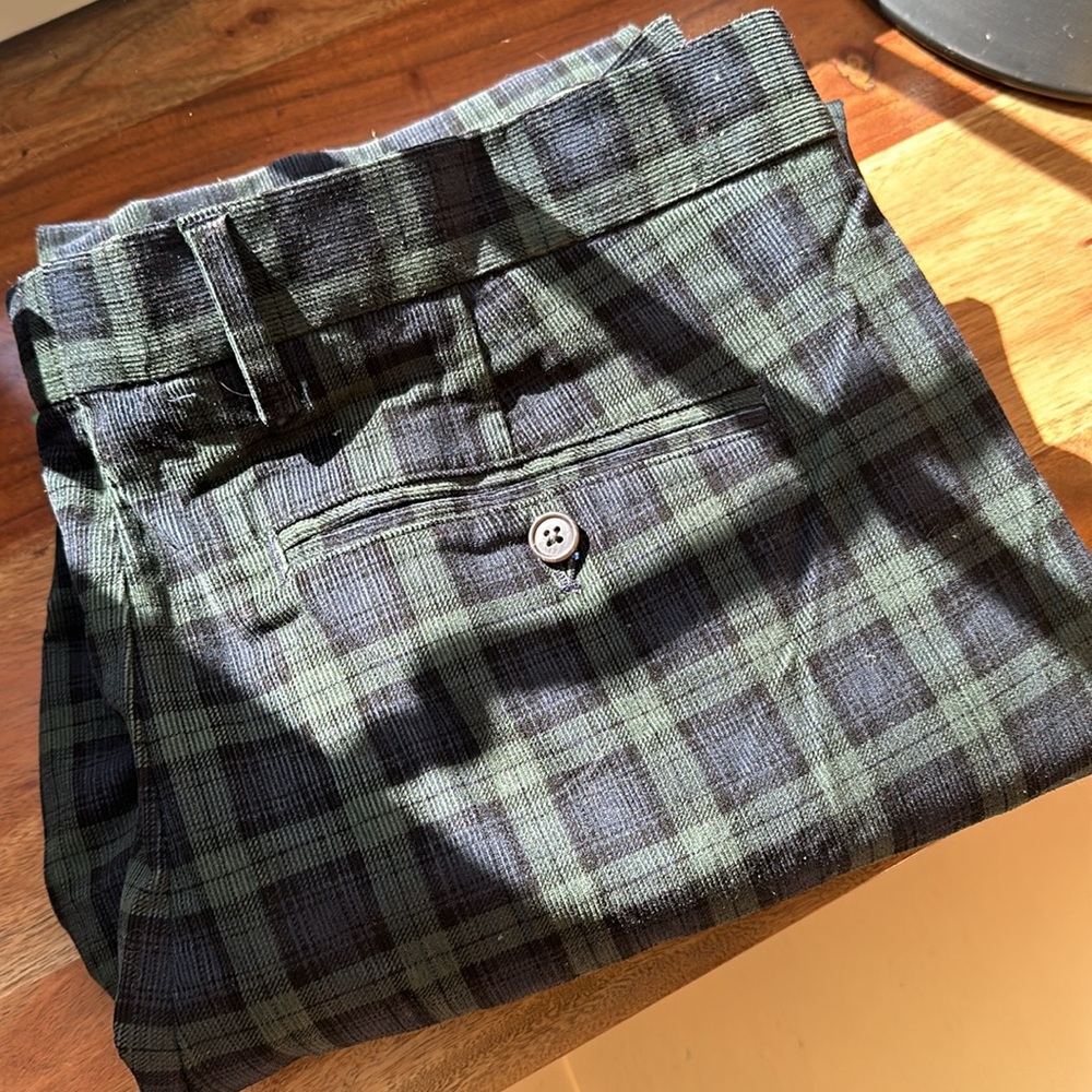 Lands End plaid pants- size 38